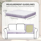 8Pcs Stretch Velvet Patio Cushion Cover,Fluffy,for Fall Outdoor Couch Cushion Cover Replacement,Washable Indoor Outdoor Cushion Slipcovers(Smoke Gray,Cover Only)