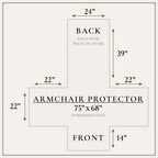 Great Bay Home Velvet Chair Cover - Washable Slipcover Furniture Protector with Elastic Straps - Furniture Cover for Dogs, Kids, and Pets - Stitched Detail (Wild Dove Grey)