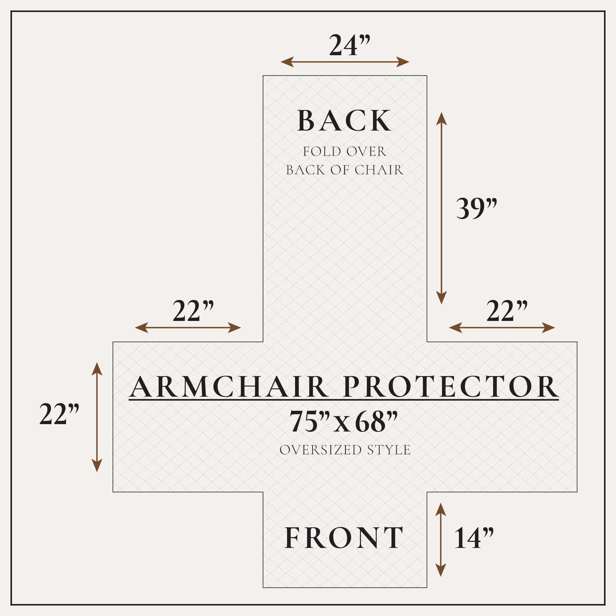 Great Bay Home Velvet Chair Cover - Washable Slipcover Furniture Protector with Elastic Straps - Furniture Cover for Dogs, Kids, and Pets - Stitched Detail (Wild Dove Grey)