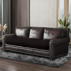 ANARACHON Leather Look Couch Cushion Covers Sofa Seat Slipcovers Sets Couches Furniture Protector for Sectional Armchair Loveseat Pets Kids Stretch Spandex Fabric (1 Cushion Sofa, Chocolate)