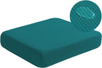 Water Resistant Couch Cushion Covers Stretch Sofa Seat Slipcover for Pets, Thick RV Dinette Cushion Covers Sofa Protector, Washable (Small, Dark Teal)