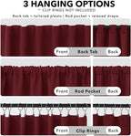 Deconovo Blackout Curtains for Bedroom, Living Room Curtains 63 Inches Long
