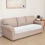 Easy-Going Stretch Cushion CoverSofa Cushion Furniture Protector Sofa Seat Sofa slipcover Sofa Cover Soft Flexibility with Elastic Bottom(Oversized Sofa Cushion,Snow White)