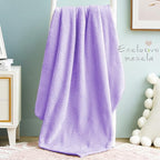 Exclusivo Mezcla Fleece Throw Blanket, Super Soft and Warm Blankets for Couch, Sofa and Bed Waffle Textured, Cozy, Fuzzy and Lightweight (Light Purple, 40x50 Inches)
