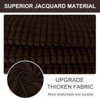 U-NICE HOME Oversized Stretch Couch Cover Slipcover, Chocolate