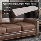 ANARACHON Leather Look Couch Cushion Covers Sofa Seat Slipcovers Sets Couches Furniture Protector for Sectional Armchair Loveseat Pets Kids Stretch Spandex Fabric (3 Cushion XL Sofa, Brown)