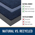 OLANLY Front Door Mat Outside 71x23, All-Season Heavy-Duty Rubber Doormat