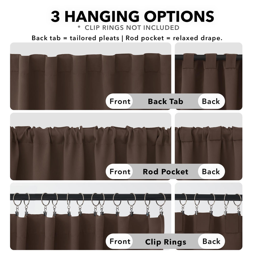 Deconovo Blackout Curtains for Bedroom, Living Room Curtains 84 Inches Long
