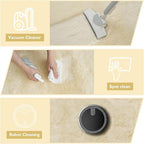 Ultra Soft Fluffy Area Rugs for Bedroom Living Room Ivory 10x14, Nursery Rug, Non-Slip Carpet for Kids Dorms Decor, Shaggy Bedside Rug