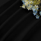 CUCRAF Custom Blackout Curtains for Bedroom Living Room, Rod Pocket Room Darkening Curtain Thermal Insulated Light Blocking Window Drapes 1 Panel (Custom Size, Black)