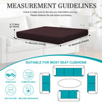 14 Piece Outdoor Cushion Covers, Patio Sofa Cushion Covers, Stretch Fit