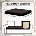 8 Piece Outdoor Cushion Covers, Patio Sofa Cushion Covers, Stretch Fit