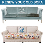 Smiry Printed Couch Cushion Covers, Stretch Couch Covers for Sofa