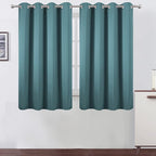 LEMOMO Sea Teal Thermal Blackout Curtains/52 x 54 Inch/Set of 2 Panels Room Darkening Curtains for Bedroom