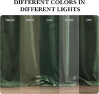 RYB HOME Elegant Green Velvet Curtains 84 inches Long, Light Blocking, Thermal Insulated, Stylish Velvet Drapes with Hook Belt for Cozy Home Aesthetics, 52" W x L102 L, 2 Panels Set