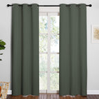 NICETOWN Cappuccino Blackout Curtains for Kitchen 55" w x 78" L 2 Panels