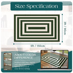 Othilic 3x5 Modern Entry Rug - Washable Indoor Outdoor Mats for Front Door
