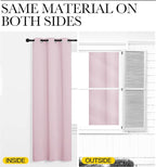 NICETOWN Baby Pink Blackout Curtains 78 inches Length for Living Room, 2 Panels, 55" Wide, Thermal Insulated Decoration Drapes for Bedroom Window