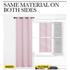 NICETOWN Blackout Curtain Panels for Girls Room, Nursery Essential Thermal Insulated Solid Grommet Top Blackout Drapes (Lavender Pink, 1 Pair, 34 x 72 inches)