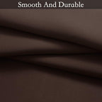 SimpleHome Ombre Room Darkening Curtains for Bedroom, Gradient Grey White to Brown Light Blocking Thermal Insulated Grommet Window Curtains/Drapes for Living Room,2 Panels, 52x72 inches Length