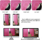 Chyhomenyc Extra Long Sheer Curtains 120 Inches Long 2 Panels Set, Light Filtering Voile Curtain Drapes for Floor to Ceiling Window Patio Sliding Door, 10FT, Hot Pink