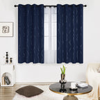 Deconovo Living Room Curtains 63 Inches Long, Blackout Curtains for Bedroom