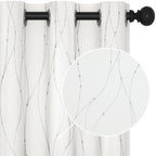 Deconovo Living Room Curtains 84 Inches Long, Blackout Curtains for Bedroom