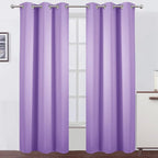LEMOMO Blackout Curtains 38 x 84 inch/Lavender Curtains Set of 2 Panels/Thermal Insulated Room Darkening Bedroom Curtains