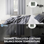 BGment Room Darkening Curtains 72 Inches Long - Grommet Thermal Insulated Drapes Window Treatment Curtains for Bedroom, 2 Panels, 42 x 72 Inch, Light Grey