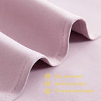 NICETOWN Room Darkening Curtains for Girls Room, Nursery Essential Thermal Insulated Blackout Draperies/Drapes (Baby Pink=Lavender Pink, 1 Pair, 42 x 72 Inch)
