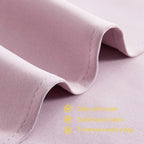 NICETOWN Blackout Window Curtains 60 inch Length 2 Panels, 34 x 60 Inch, Baby Pink, Grommet Top Room Darkening Thermal Insulated Solid Vertical Drapes for Bedroom/Kid Room