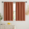 RYB HOME Short Blackout Curtains for Bedroom, Room Darkening Insulated