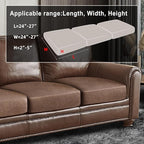 Leather Look Couch Cushion Covers Sofa Seat Slipcovers Sets Couches Furniture Protector for Sectional Armchair Loveseat Pets Kids Stretch Spandex Fabric (3 Cushion Sofa, Brown)