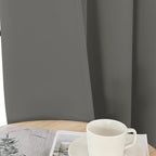 Joydeco Blackout Curtains 90 Inches Long 2 Panels Set, Thermal Insulated Long Curtains& Drapes 2 Burg, Room Darkening Drapes for Bedroom Living Roomw (Light Grey, W37 x L90 Inch)
