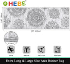 HEBE Hallway Runner Rug 2'x6', Washable Non Slip Kitchen Rug Runner