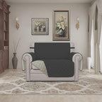 Easy-Going Reversible Couch Cover, Oversized Chair, Darkgray/Beige