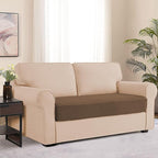Water Resistant Couch Cushion Cover Stretch Sofa Seat Slipcover for Pets, Thick RV Dinette Seat Cushion Covers Sofa Protector, Washable (Medium, Coffee)