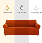 Joccun Stretch Chair Couch Cover,1-Piece Sofa Slipcover Spandex Jacquard Fabric Sofa Covers with Elastic Bottom,Furniture Protector for Dogs,Cats,Kids(Armchair,Pureed Pumpkin)