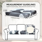 8 Piece Outdoor Cushion Covers, Patio Sofa Cushion Covers, Stretch Fit