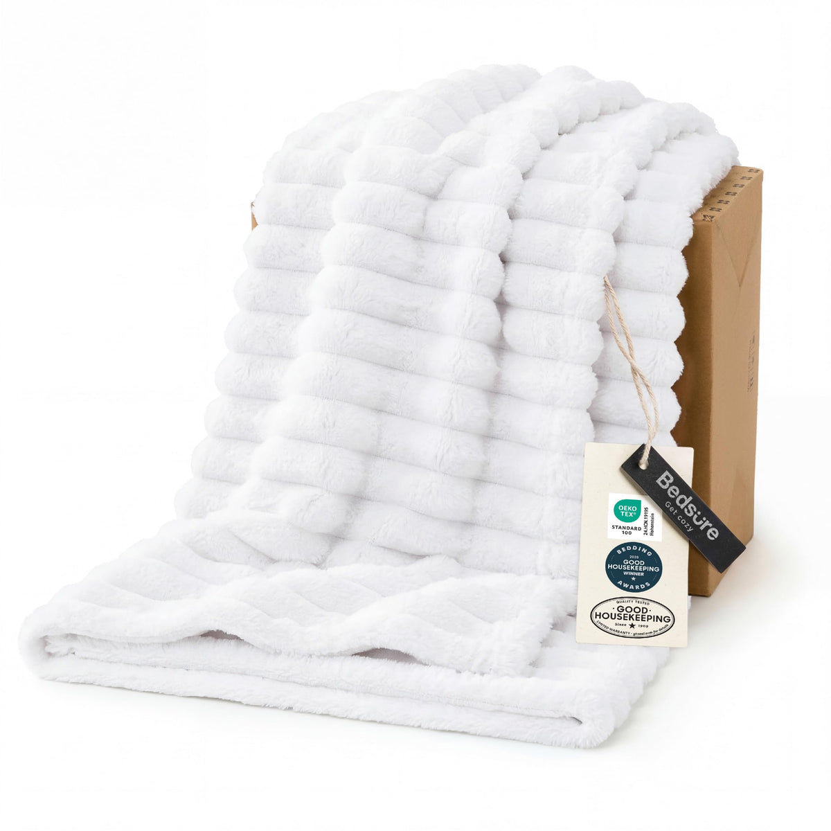 Bedsure Soft Throw Blanket for Couch Decor Gifts Lavender Fog 50"x60"