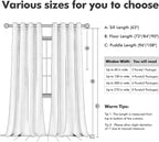 MIULEE Velvet Curtains Silver Grey 52 x 84 Inch Length Set of 2