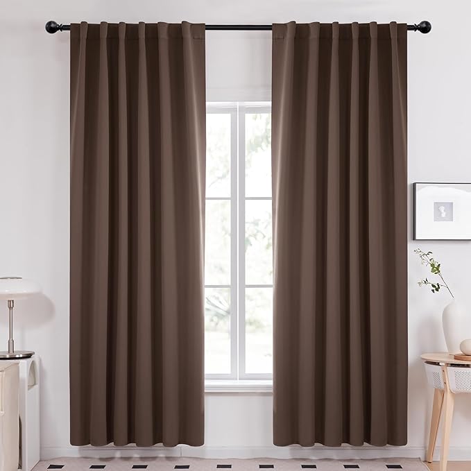 Deconovo Blackout Curtains for Bedroom, Living Room Curtains 84 Inches Long