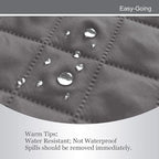 Easy-Going Oversized Chair Sofa Slipcover Reversible Sofa Cover Water Resistant Couch Cover Furniture Protector Cover with Elastic Straps for Pets Dog (Oversized Chair, Gray/Gray)