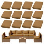DREAHOTEXTIL 8Pcs Outdoor Cushion Covers, Elastic Patio Cushion Covers