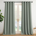 NICETOWN Room Darkening Draperies Curtains Panels, 2 Panels Sage Green W52 x L90