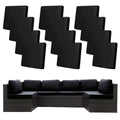 12 Pcs Outdoor Cushion Covers, Patio Sofa Cushion Covers Replacement