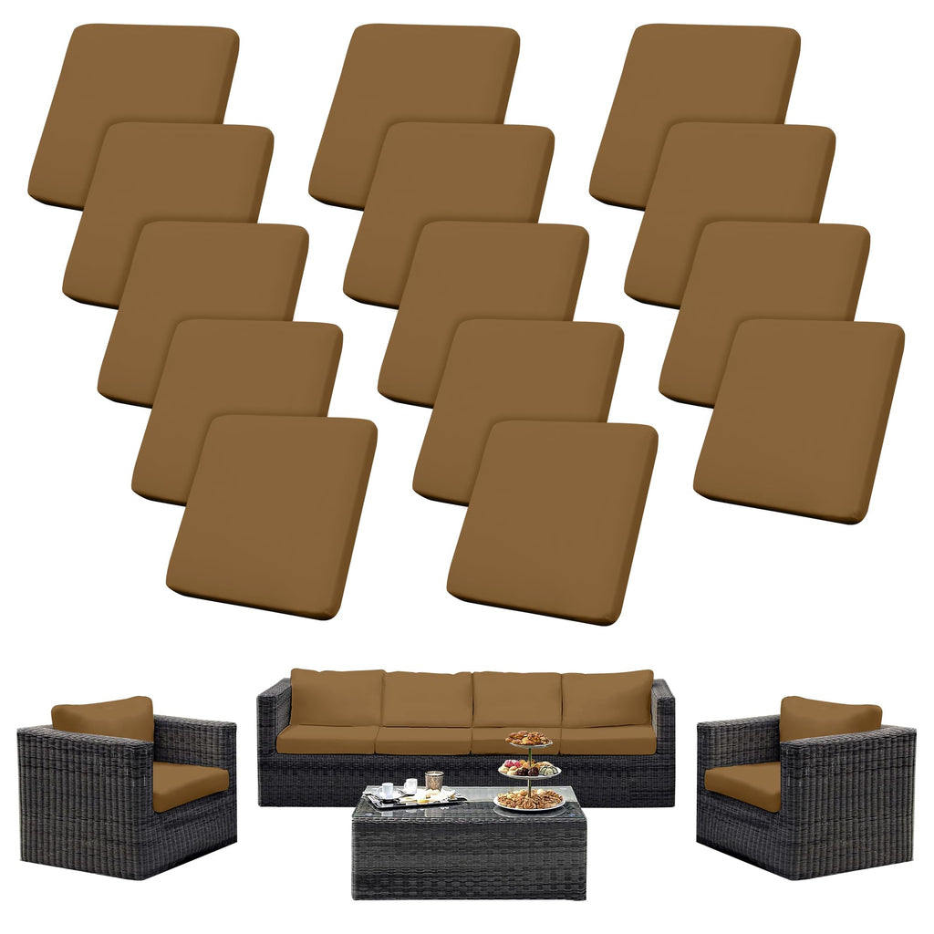 SUKAIKEQA 8PCS Patio Cushion Covers.Patio Furniture Couch SeatSlipcovers