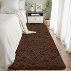 2x6 Fluffy Shag Area Rugs for Living Room Bedroom: Soft Plush Carpet Brown