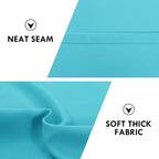 DWCN Turquoise Room Darkening Blackout Curtains - Thermal Insulated Privacy Energy Saving Window Curtain Drapes 52 x 54 inch Length, Set of 2 Bedroom Living Room Curtains
