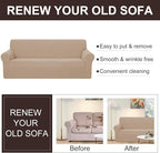 U-NICE HOME Recliner Chair Covers Stretch Couch Cover Sofa Cover Sofa Slipcover Furniture Protector for Chair Cover Pet Friendly(Armchair, Camel)
